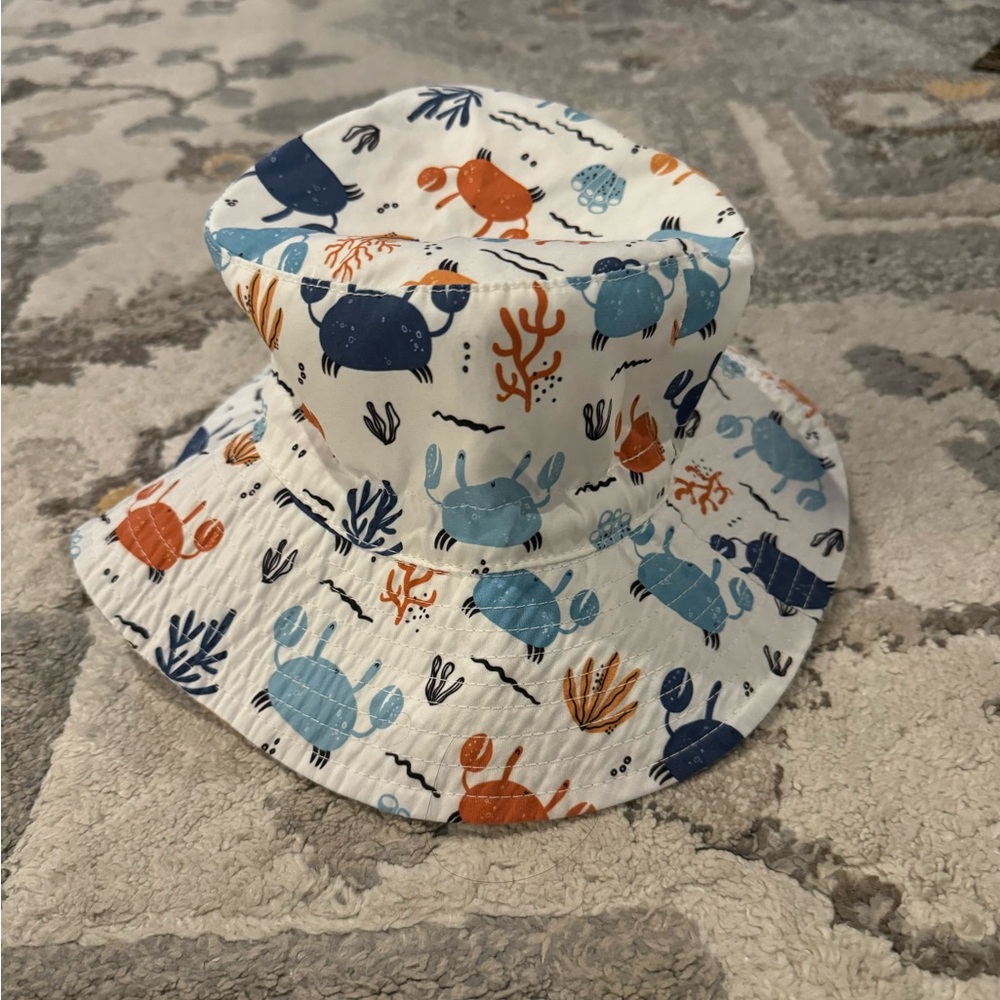 Colorful Crab Print Bucket Hat